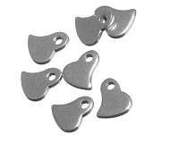 Přívěsek z nerezové oceli, 6,5x6x1mm (4 ks)