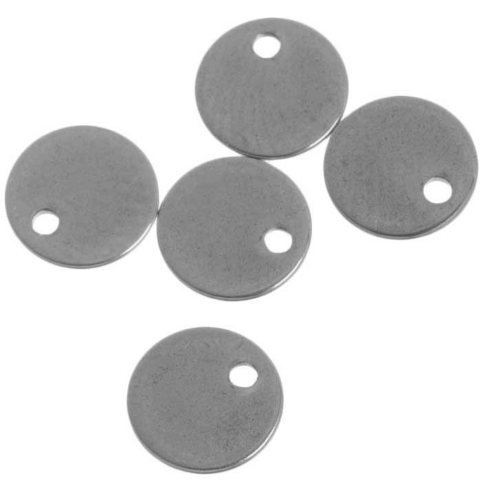 Přívěsek z nerezové oceli, 8 mm (10 ks)