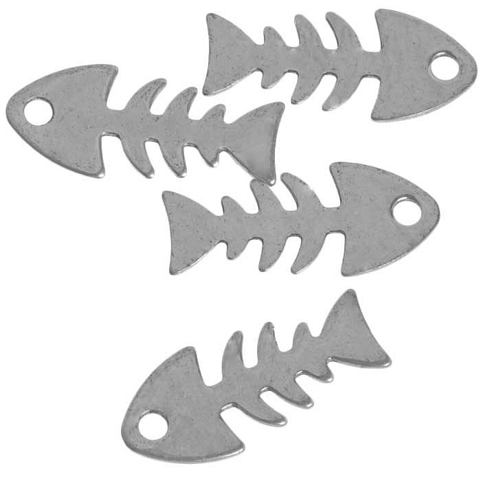 Přívěsek z nerezové oceli, 8x18 mm (4 ks)