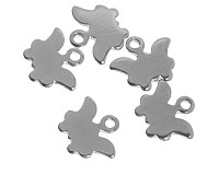 Přívěsek z nerezové oceli, 8x9 mm (6 ks)