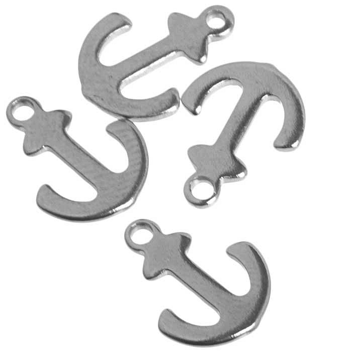 Přívěsek z nerezové oceli, 9x11 mm (6 ks)