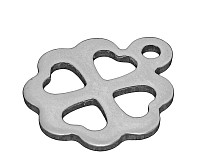 Přívěsek z nerezové oceli, 15x12x1 mm (2 ks)