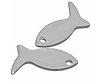 Přívěsek z nerezové oceli, 12x6x1 mm (5 ks)