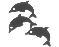 Přívěsek z nerezové oceli, 17x10 mm (4 ks)