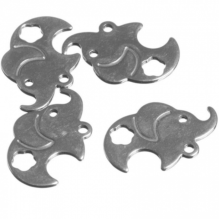 Přívěsek z nerezové oceli, 19x13x1mm