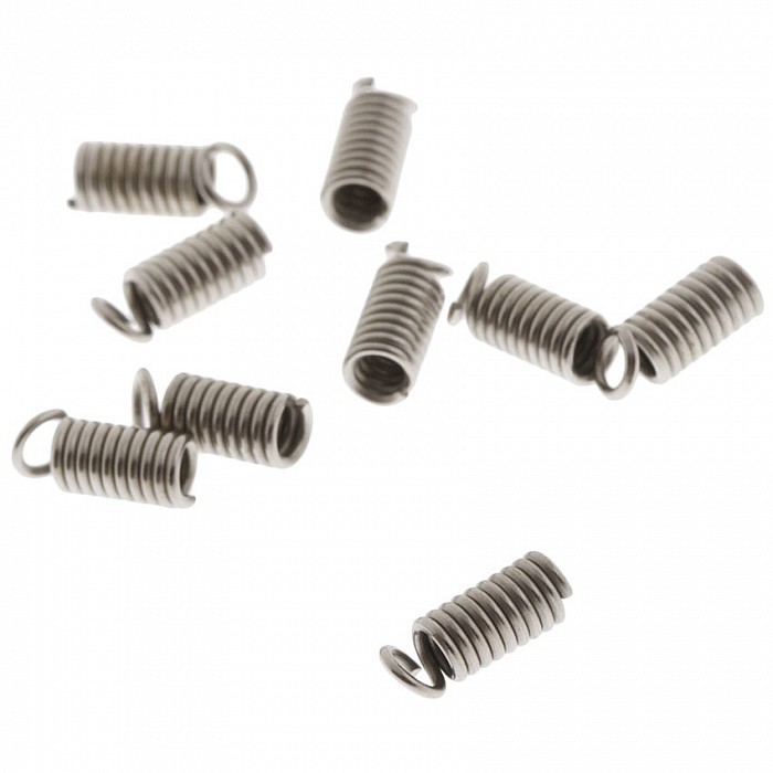 Pružinková koncovka 3x7 mm, platinová (10 ks)