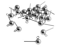 Puzeta s kuličkou z chirurgické oceli 6 mm (2 ks)