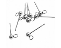 Puzeta s kuličkou z nerezové oceli, 3 mm (10 ks)