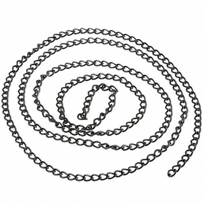 Řetízek gunmetal 2,5x3,5 mm, (1 m)