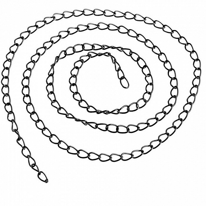 Řetízek gunmetal 3,5x5 mm, (1 m)