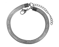 Řetízek náramek z nerez oceli, 6 mm (22 cm)