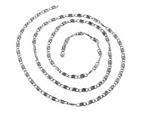 Řetízek platinový 2,5x6,5 mm, (1 m)