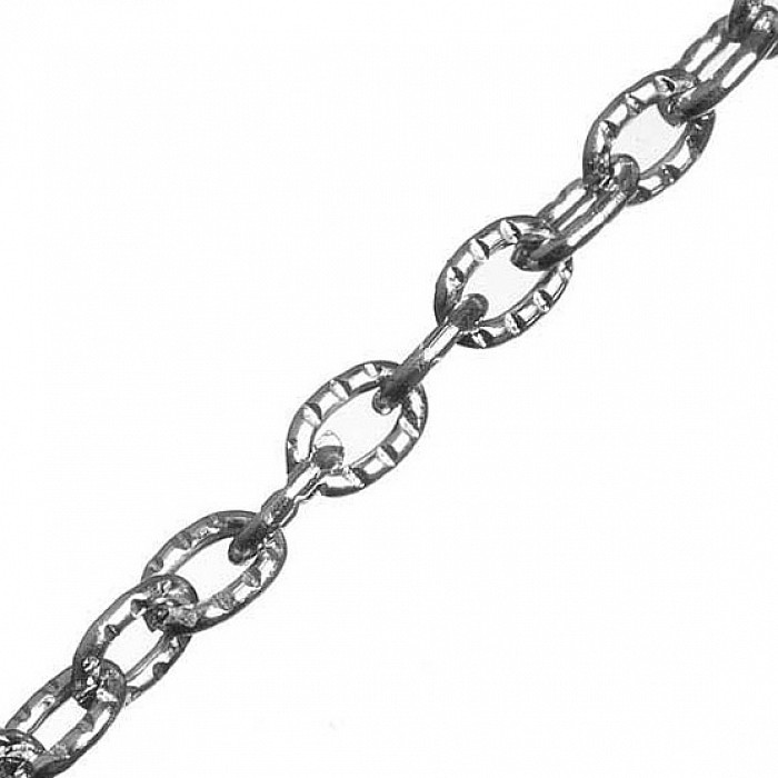 Řetízek platinový, 2,8x4,2 mm, (1 m)