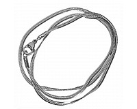 Řetízek z nerezové oceli, 2x0,75 mm (45 cm)