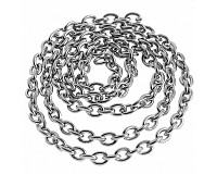 Řetízek z nerezové oceli, 4x3x0,8 mm (1 m)