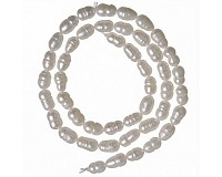 Říční perličky bílé, 4x4-5 mm (60 ks)