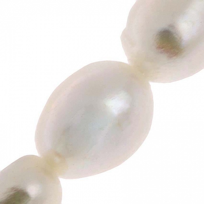 Říční perličky bílé, 5x6-7 mm (48 ks)