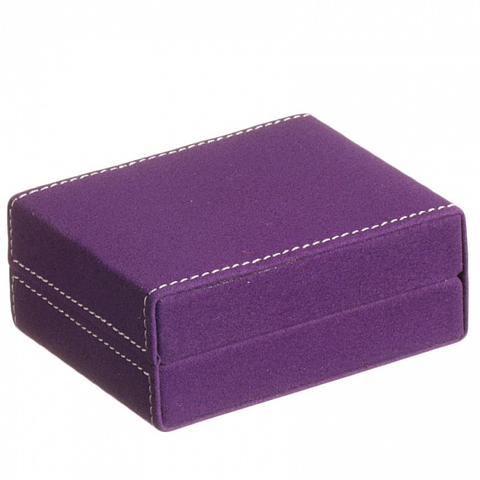 Sametová dárková krabička fialová, 8,4x7x3,5 cm