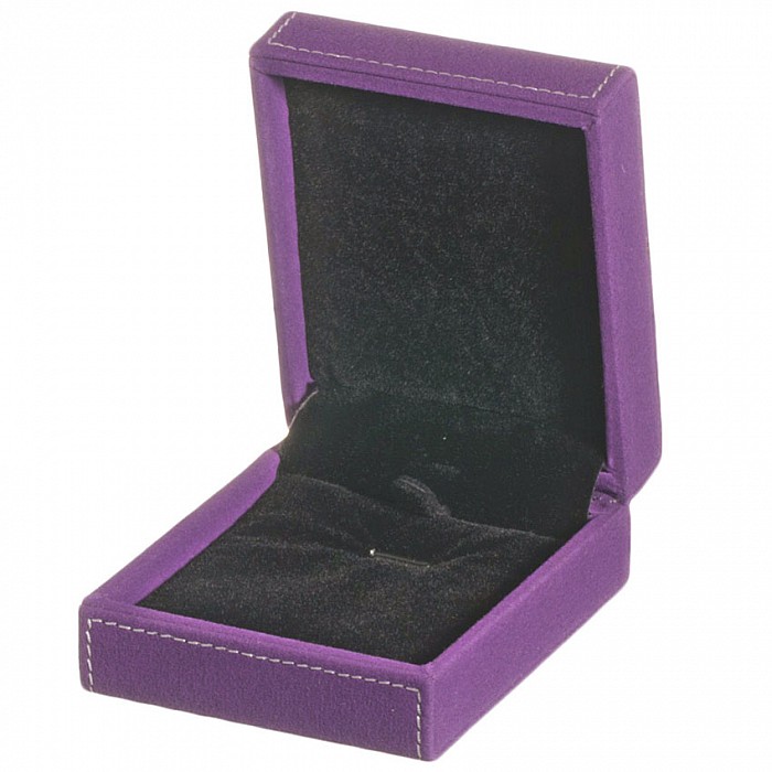 Sametová dárková krabička fialová, 8,4x7x3,5 cm