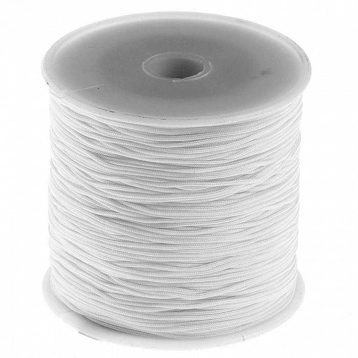 Nylonová šňůrka bílá, 1 mm, cívka (90 m)