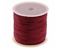 Nylonová šňůrka bordeaux, 1 mm, cívka (90 m)