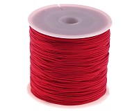 Nylonová šňůrka červená, 1 mm (5m)