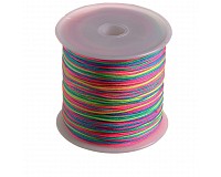 Nylonová šňůrka duhová, 1 mm, cívka (200 m)