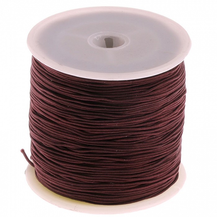 Nylonová šňůrka hnědá, 1 mm (5m)