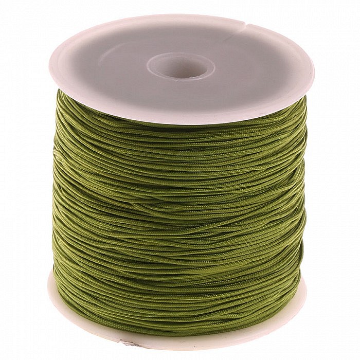 Nylonová šňůrka hráškově zelená, 1 mm, cívka (90 m)