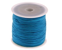 Nylonová šňůrka modrá tyrkysová, 1 mm (5m)
