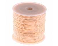 Nylonová šňůrka světle meruňková, 1 mm, cívka (90m)