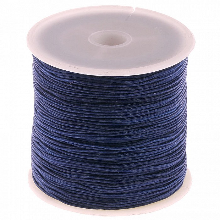 Nylonová šňůrka tmavě modrá, 1 mm, cívka (90 m)