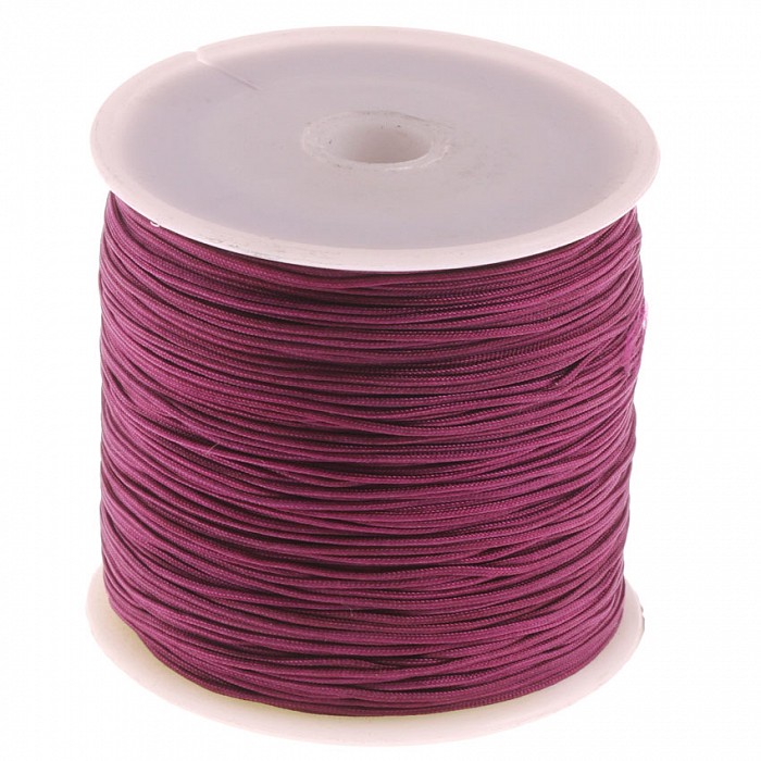 Nylonová šňůrka vínová, 1 mm (5m)