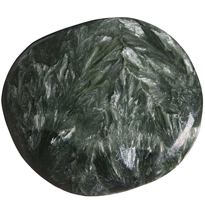 Serafinit, tromlovaná placička 43 mm