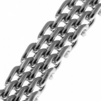 Splétaný řetízek z nerezové oceli, 2 mm (1 m)