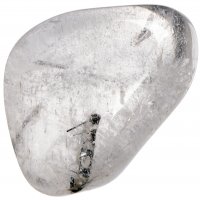 Křišťál s turmalínem tromlovaný L