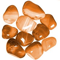 Achát oranžový barvený S, 250 g