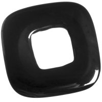 Achát, čtvercový donut 40 mm