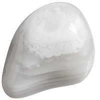 Achát šedý tromlovaný XL