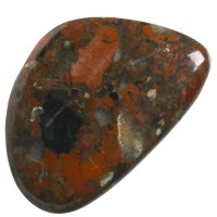 Jaspis brekcie, tromlovaná placička 39 m