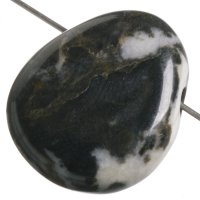 Jaspis zebra, vrtaný přívěsek 25 mm