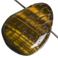 Tygří oko, vrtaný přívěsek 25 mm