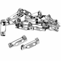 Nerezový brožový můstek, 32x5 mm (4 ks)