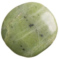 Jadeit-nefrit, tromlovaná placička 40 mm