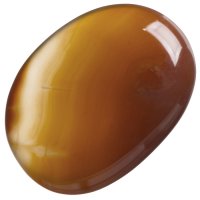 Karneol, tromlovaná placička 39 mm