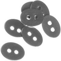 Knoflík z nerezové oceli, 14x11x0,8 mm (4 ks)