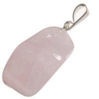 Růženín tromlovaný S, přívěsek s očkem