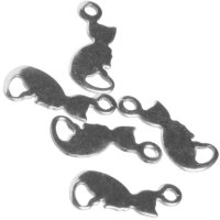 Přívěsek z nerez oceli, 13x6 mm (6 ks)