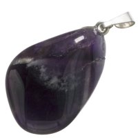 Ametyst, přívěsek s očkem