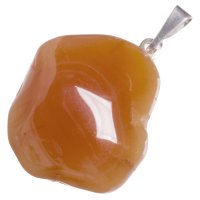 Karneol, přívěsek s očkem